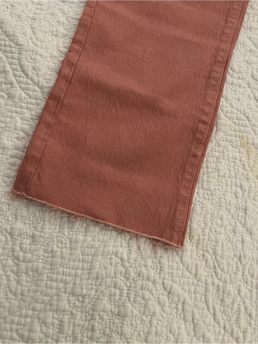 LOFT High Waist Straight Crop Jeans - Dusty Rose - Picture 6 of 7